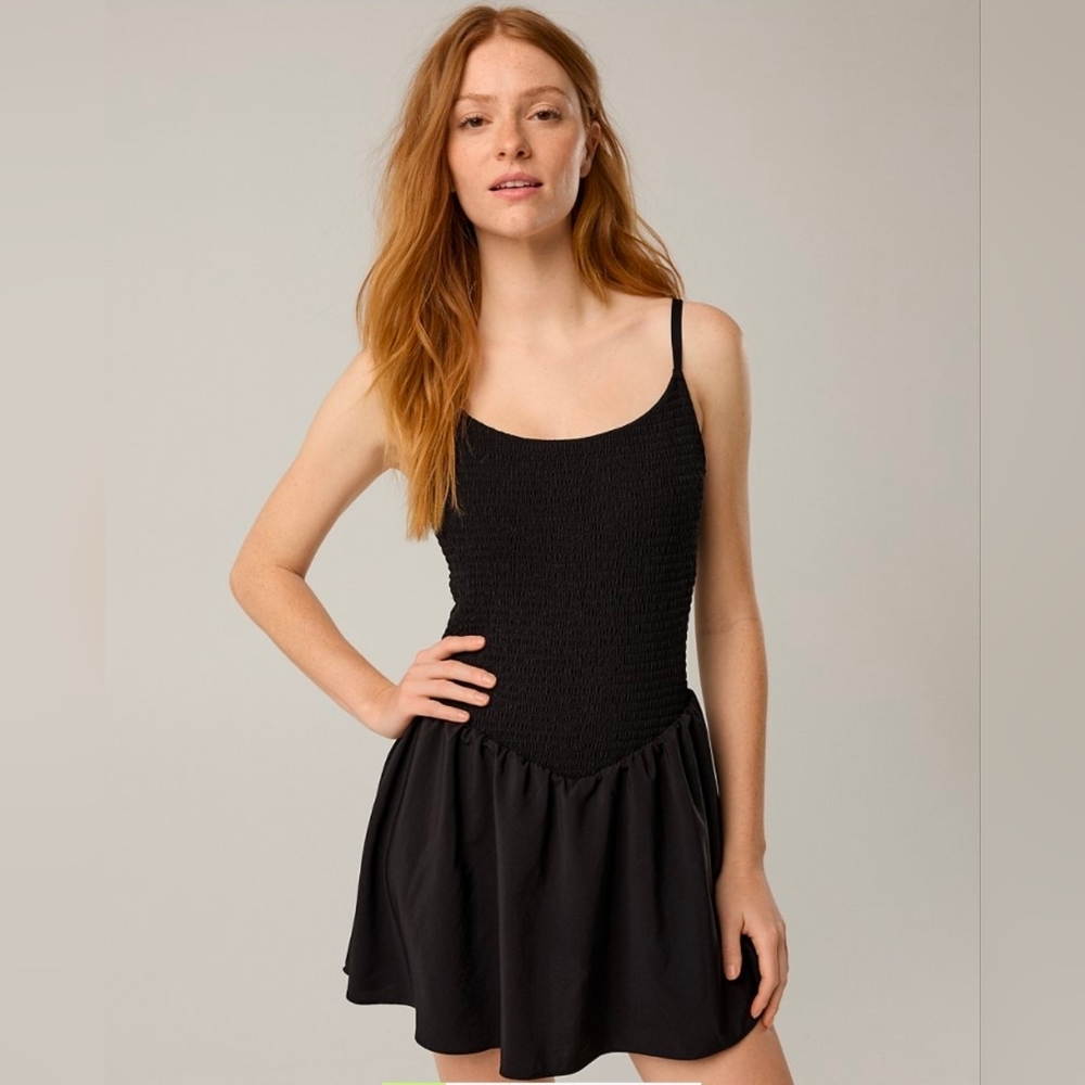 Offline By Aerie Real Me Smocked Flowy Dress Size S NWT